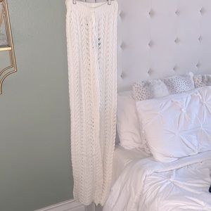 Jluxlabel knit swimsuit coverup pants size M